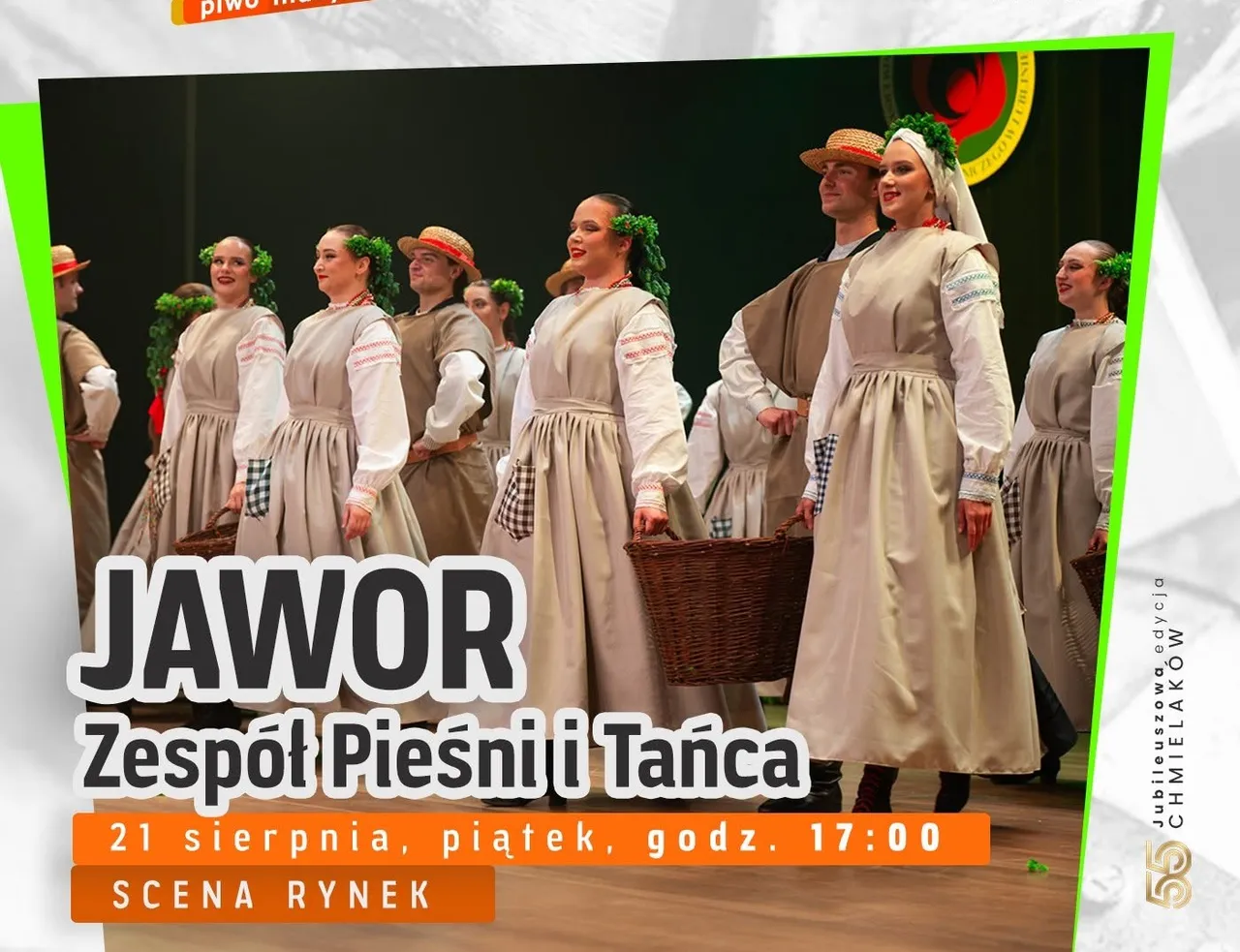 Uroczyste otwarcie 55. Chmielaków z Zespołem Pieśni i Tańca JAWOR w strojach krasnostawskich!