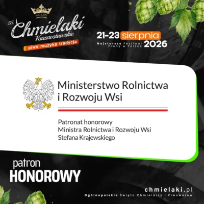 Ministerstwo Rolnictwa i Rozwoju Wsi — patron honorowy